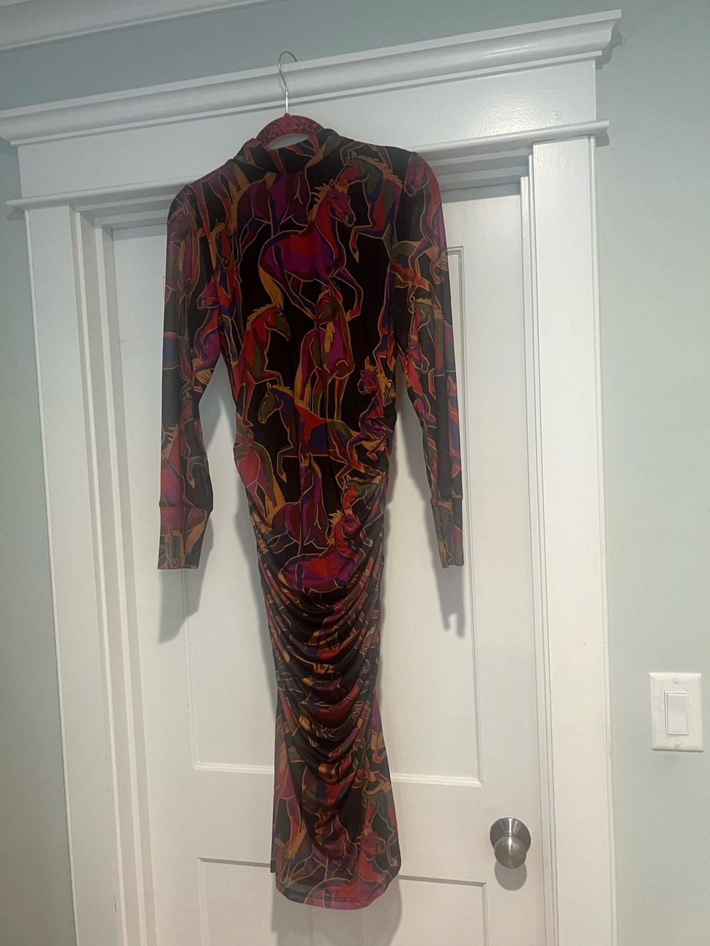 Farm Rio Wild Horses Tulle Midi Dress - NWT - Sz. L - Picture 6 of 11